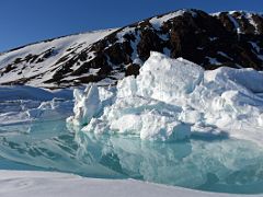 01C An Ice Ridge Is Reflected In The Melting Ice Water As We Start Our Walk On Bylot Island On Day 4 Of Floe Edge Adventure Nunavut Canada