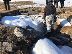 04A The Entrance To A Traditional Sod House On Our Archeological Walk On Bylot Island On Day 4 Of Floe Edge Adventure Nunavut Canada