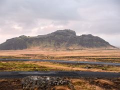 07B Baejarfell mountain rises to around 216m at the southern end of the Krysuvík volcanic system from Graenavatn parking lot next to road 42 Reykjanes Peninsula Iceland