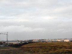 08C Driving by the houses of Grindivik on road 427 Reykjanes Peninsula Iceland