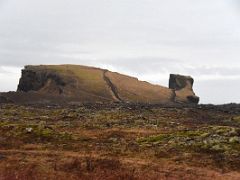 13A Valahnukur cliff sits at the end of side road 443 in the southwest corner of Reykjanes Peninsula Iceland