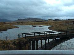 03 Driving past an old bridge on the drive from Reykjavik to Snaefellsnes Iceland