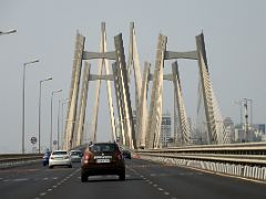 06 Driving On Mumbai Bandra Worli Sea Link Approaching The First Set Of Pylon Towers