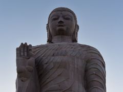 02B The Giant Buddha Statue Close Up At The Thai Temple At Sarnath India