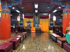 06B Inside The Main Prayer Hall Below The Padmasambhava Guru Rinpoche Statue At Samdruptse Near Namchi South Sikkim India