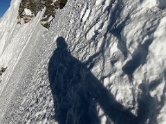 03B My Shadow On The Island Peak Slopes From The Fixed Ropes On The Climb To The Island Peak Summit