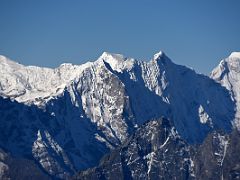 10B Tengkangboche 6482m, Panayo Tippa 6687m, Bigphera-Go Shar 6719m Close Up From Island Peak Summit 6189m