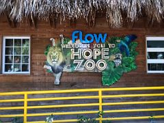 06A Welcome to the Hope Zoo sign Royal Botanical Hope Gardens Kingston Jamaica