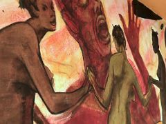 09B A large modern painting on the upper gallery wall Olympia Gallery The Art Centre Kingston Jamaica