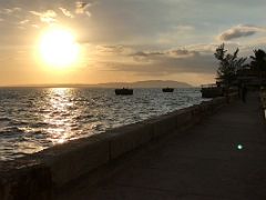 02A Walking along the waterfront just before sunset Kingston Jamaica