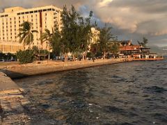 04B The Oceana Rok Hotel and Victoria Pier from walking along the waterfront just before sunset Kingston Jamaica