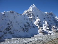 Kangchenjunga 04 08 Wedge Peak From Above Pangpema The aptly named beautiful ice-fluted Wedge Peak (6750m) shines in the early morning sun from above Pangpema. Frank Smythe wrote in The Kangchenjunga Adventure,&hellip;