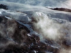 09C Huge Glacier Falls Down From Mount Kilimanjaro Kili From Baranco Camp Early Morning On Day 4 Of The Machame Route Climb Mount Kilimanjaro Kili October 2000