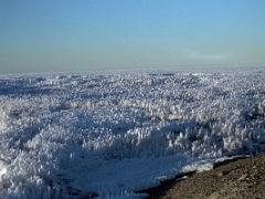 08C The Top Of The Large Glacier Near The Summit Is Covered With Small Ice Penitentes Mount Kilimanjaro Kili October 11, 2000