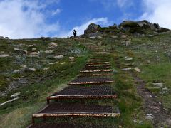 03B Hiking Up The Final Steps To The First Pass At The Beginning Of Mount Kosciuszko Australia Hike