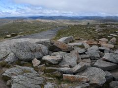 06A View To The Southwest And The Walking Track From Mount Kosciuszko Summit 2228M On The Mount Kosciuszko Australia Hike
