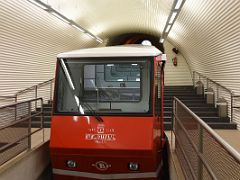 01C Boarding The Cable Car At Artxanda Funicular Lower Cable Railway Station Bilbao Spain