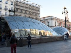 07A Covered Metro Subway Station Entrance Puerta del Sol Madrid Spain
