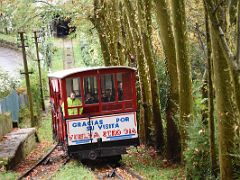 02A The Igueldo funicular is a cog railway with wooden carriages that takes you up to the summit of Mount Igueldo San Sebastian Donostia Spain