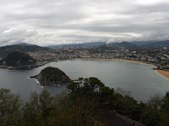 04A Mount Igueldo Panoramic View Includes Mount Urgull, Santa Clara Island, La Concha Beach, Playa de Ondarreta Beach San Sebastian Donostia Spain