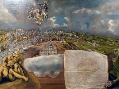 05A View and Plan of Toledo - El Greco 1608 Museo Del Greco Museum Toledo Spain