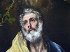 06B Tears of St Peter - El Greco 1587-96 Detail Museo Del Greco Museum Toledo Spain