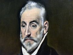 07B Portrait of Antonio de Covarrubias y Leiva - El Greco 1600 Detail Museo Del Greco Museum Toledo Spain