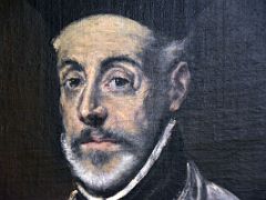 08B Portrait of Diego de Covarrubias y Leiva - El Greco Detail 1600 Museo Del Greco Museum Toledo Spain