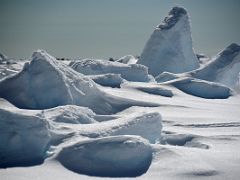 01C Looking At Snow Ridges Close Up For Polar Bears At The Beginning Of Day 4 On Floe Edge Adventure Nunavut Canada