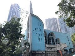 12A St Josephs blue Church was built in 1874 near Hong Kong Zoological and Botanical Gardens
