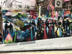 02C Dan Kitchener (Dank) and Charles Williams - a rainy Hong Kong evening street art Hong Kong