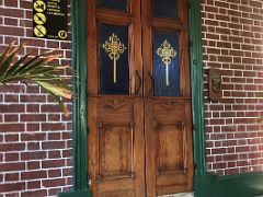 07 Entrance door to the inside of the Bob Marley Museum Kingston Jamaica