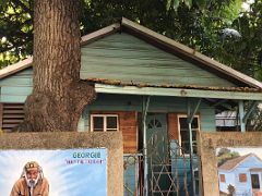10A Georgie (No Woman No Cry - And then Georgie would make the fire light) still lives on the grounds of the Bob Marley Museum Kingston Jamaica