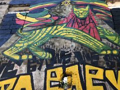 02C Life Yard is an oasis in the area with education workshops for the local children Paint Jamaica street art Kingston Jamaica