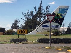 01A We leave Kingston and drive past the Norman Manley International Airport down Palisadoes strip toward Port Royal Kingston Jamaica