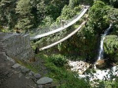 Kangchenjunga 09 06 Bridge between Mamankhe and Pumpe The sun came out early and it was a hot as we trekked from Yamphudin to Sinchewa Bhanjyang. We crossed the new bridge between Mamankhe and Pumpe, with the old&hellip;