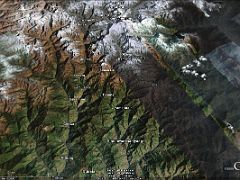 Google Earth Image Of Kangchenjunga Nepal Trek To North And South Base Camps Here is a Google Earth image of the trek from Suketar to Mitlung, Chirwa, Sakathum, Amjilassa, Gyapra, Ghunsa, Kangbachen, Lhonak and Kangchenjunga North Base&hellip;