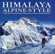 17A Himalaya Alpine Style book cover - Kangchenjunga Southwest Face from Jannu **** by Andy Fanshawe, Stephen Venables. Published 1996. This book briefly details 40 of the world's finest climbs on mountains incl Broad Peak, K2, Nanga&hellip;
