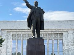 16D Lenin statue behind the Kyrgyz State History Museum Bishkek Kyrgyzstan