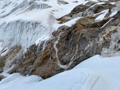 05A One last large rock to climb before reaching the snow slopes on Lobuche East Peak summit climb