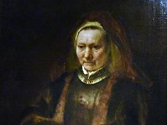 1653 Portrait of an Old Woman - Rembrandt - Pushkin Museum Moscow Russia