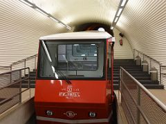 01C Boarding The Cable Car At Artxanda Funicular Lower Cable Railway Station Bilbao Spain