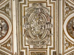05C Assumption of Virgin Mary on the Ornate Ceiling above the choir stalls close up Mezquita Mosque Cathedral Cordoba Spain
