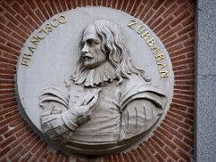 06B Francisco Zurbaran Relief On The Prado Building Madrid Spain