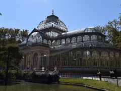 12A Crystal Glass Palace is situated on the edge of a small pond El Retiro Park Madrid Spain