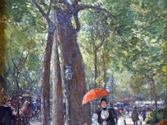 16 Fifth Avenue at Washington Square, New York - Childe Hassam 1891 Thyssen Art Museum Madrid Spain
